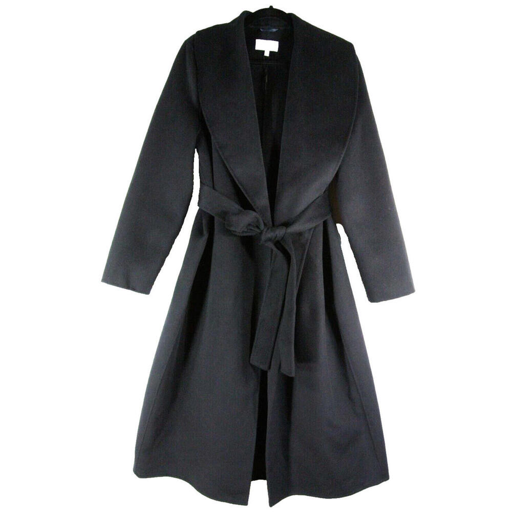 NEW, REISS Freja Wool Blend Coat In Dark Navy Size 14 #C3953 - Picture 6 of 11
